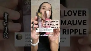 PINK KEUNGUAN NATURAL DENGAN BEDA UNDERTONE 😉👆🏻 #wardahglasting MAUVE RIPPLE VS LOVER #makeover