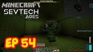 CREEPER MUTANTE GIGANTE Y TELETRANSPORTE CON EL MOD RFTOOLS - Sevtech Ages EP 54 - Serie de mods