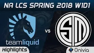 TL vs TSM Highlights NA LCS Spring 2018 Team Liquid vs Team Solo Mid by Onivia