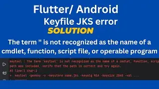 The term '' is not recognized as the name of a cmdlet, function, script file, or operable program.
