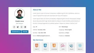 Responsive Resume Using HTML & CSS Only
