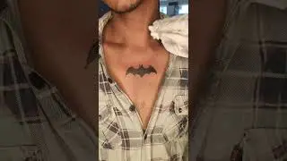 batman logo tattoo