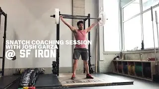 COACHING SESSION WITH JOSH GARZA - First-time weightlifter learns how to snatch