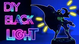 How to Make a UV Style Black Light | DIY Black Light | Craft