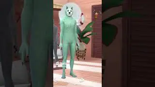 Mint green black and red werewolf see the full video #sims4werewolf #shorts