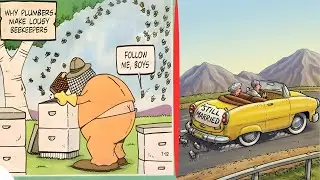 Funny Animal Comics Compilation 😂 | Clean Cartoons & Clever Laughs