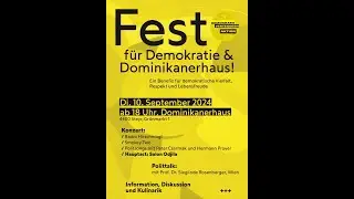 Steyrer Fest f&uuml;r Demokratie und Dominikanerhaus, Di. 10.9.24