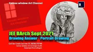 JEE Barch 2021 - Drawing Answer | Portrait Drawing
