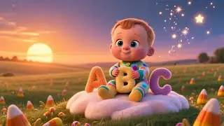 Learn ABC in Candy Town | Alphabet Learning Nursery Rhyme for Kids