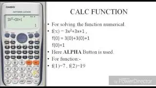 How to solve function by using calculator | Casio fx 991 es plus | The calculator King
