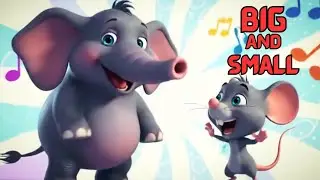 🐘 Big Elephant and Small Mouse Poem 🐭 | Kids Song on Big and Small | #nurseryrhymes #kidsrhymes  