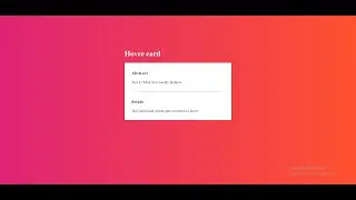 Folding card using html & css | Coding Tutorial For you#coding #html#css