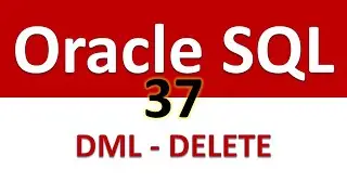 SQL for Beginners   37   DML   DELETE