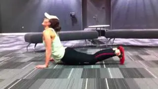 Annabel Anderson SUP fitness - downward dog sequence