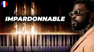 DAMSO - Impardonnable - piano karaoke instrumental cover, tutorial