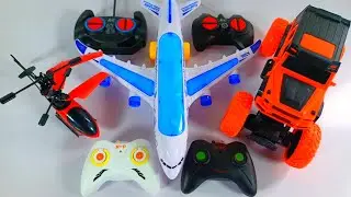 Massive RC Helicopter Unboxing with Vintage Van, Urban Retro Bus & Ice-Cream Truck