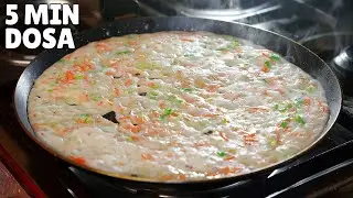 इस तरह बस ५ मिनट में बनेगा चावल के आटे का डोसा और साथ नारियल की चटनी | Rice Flour | Dosa | Chutney