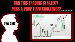 Prop Firm Trading Strategy Backtest  - Did it Pass? (Faiz SMC Midas Model)