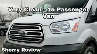 Ford Transit Wagon 2019 года | 15 пассажиров &mdash; 1 владелец | Обзор &mdash; www.sherrychrysler.com