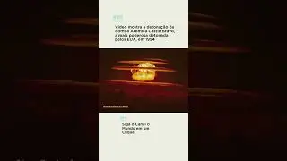 Castle Bravo: A MAIOR bomba at&ocirc;mica detonada pelos EUA #shorts