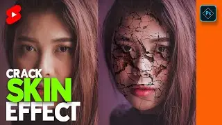 Easy Crack Effect Photoshop 2023 l Photoshop Cracked Face Tutorial l Photo Manipulation