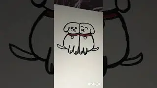 Easy cute dog drawing #shorts#youtubeshorts