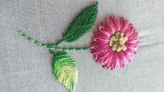 handemborided flower design/emboridry hacks/emboridry for bignners