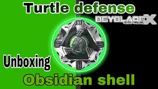 Turtle defense!!! Unboxing obsidian shell Beyblade x