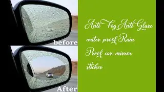 Car Mirror Film - Anti-glare Waterproof Rainproof Car Sticker for 0.5$ review