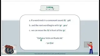 Linking:  /t/ + /y/ = /t͡ʃ/