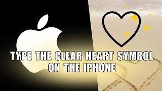 💥 BASICS: how to type the clear heart symbol on the iphone 13 ♡ | Solution