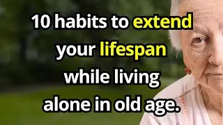 10 Habits to Extend Your Lifespan When Living Alone in Old Age!