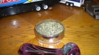 packing a bowl of kush