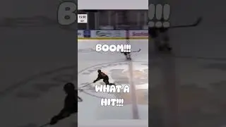 Monster Hockey Hit #hockey #icehockey #ouch #clean #dirty #boom #hit #Niagara #Barrie