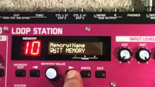 Учебное пособие по станции Loop RC 300 &mdash; Изменение имен ячеек памяти