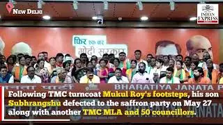 TMC crumbling? Mukul Roy's son Subhrangshu and 50 councillors join BJP