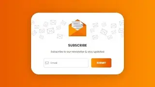Create Newsletter Signup Form Using HTML & CSS