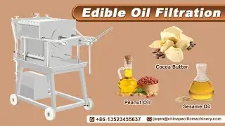 Peanut Oil/Sesame Oil/Cocoa Butter Plate Frame Oil Filter Machine|Cooking Oil Filtration Equipment