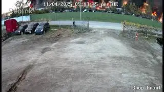 CCTV Captures Horror Moment Plane Plows Into Louisville Businesses
