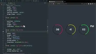 Amazing Working Digital Clock using Html CSS SVG Javascript  Trimm 2