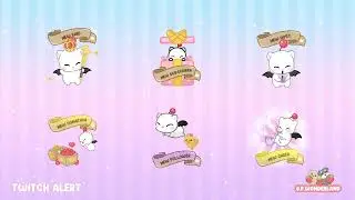 Unique Animated Moogle Twitch Alerts