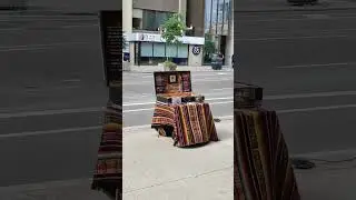 Street performance of Canadian Indian music #music #streetmusic #indigomusic #flutemusic 9Jul2023
