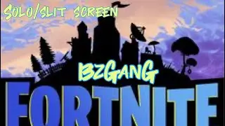 Fortnite solo win plus slit screen action 💜👾💜