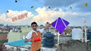 Тестируем новую 24CRT Manjha 😎 и кайт-бои | резка воздушных змеев | летающий змей