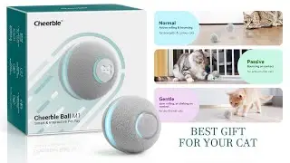 Cheerble Smart Interactive Cat Toy, Automatic Moving Bouncing Rolling Ball