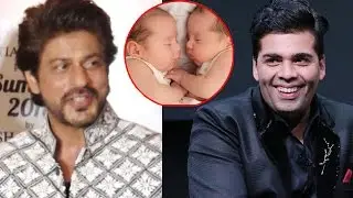 Shahrukh Khan REACTS on Karan Johar becoming dad to TWINS | Video