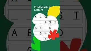 Find missing letters &ndash; Lowercase and Uppercase #shorts