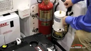 Formula Yachts/Boat Factory Tour 2011 -Details of the Formula 40 PC- Engine Room