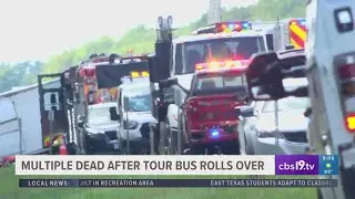 Rollover crash involving tour bus on the New York Thruway leaves multiple dead, others injured