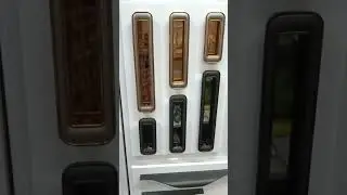 sliding door handle Prem hardware rose gold black